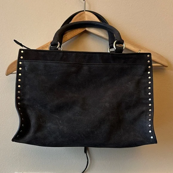 Rebecca Minkoff Black Tote with Silver Studs - Picture 4 of 5